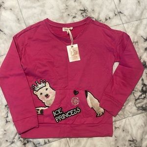 Never worn little girls pink sweatshirt.